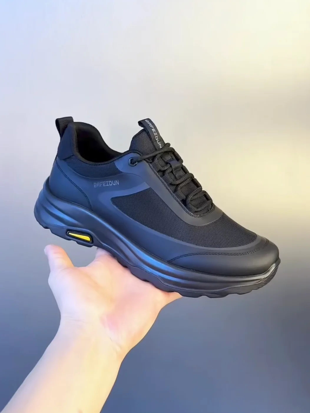 

Высококачественные мужские повседневные туфли из технологичной ткани: удобные, модные, универсальные, в европейском стиле, средней высоты, на резиновой подошве