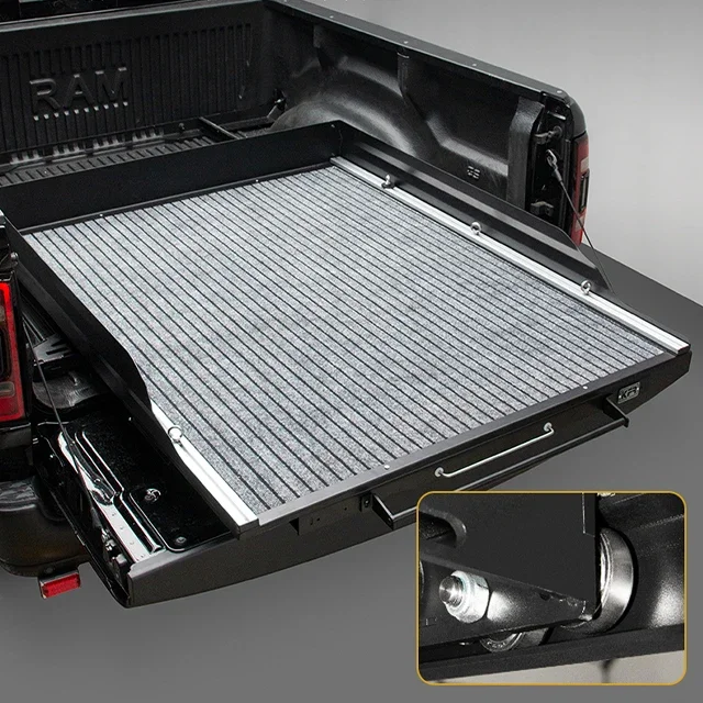 Sliding Truck Bed Organizer For Dodge Ram 1500 Aluminum Truck Bed Storage Drawer Sliding Tray Accessories