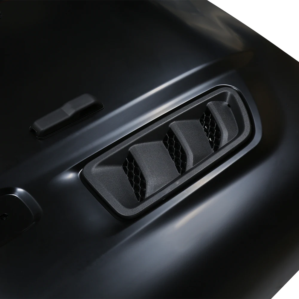 Universele auto-onderdelen zwart aluminium stalen auto motorkap cover voor Jeep wrangler JK 2007 + 4X4 accessoires