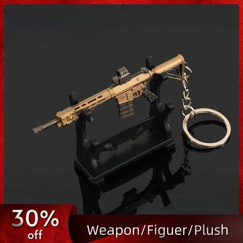 

Breaking Through 9cm/3.54in Mini Guns Keychains Pendant Metal Game Peripherals Accessories Model Props Holiday Gifts Outdoor Toy