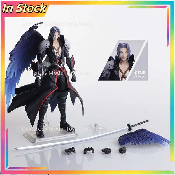 【-in-stock-】-bring-art-ba-final-fantasy-7-sephiroth-kingdom-hearts-genuine-special-offer-sephiroth-mobile-doll-handmade-toy-mode