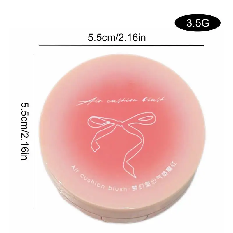 Zacht Gezicht Blusher Kussen Blush Sterk Gepigmenteerde Blush Make-Up Met Spiegel Gemakkelijk Te Mengen Gezichtskussen Blusher Make-Up Vloeistof