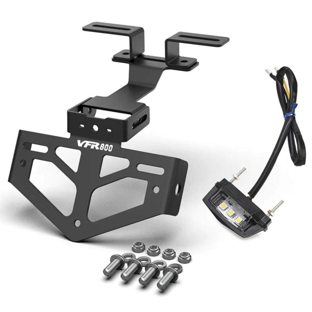 FOR HONDA VFR800 GROM MSX125 XRV750 XADV750 VTR1000F Motorcycle License Plate Holder Tail Light Bracket Tidy Fender Eliminator