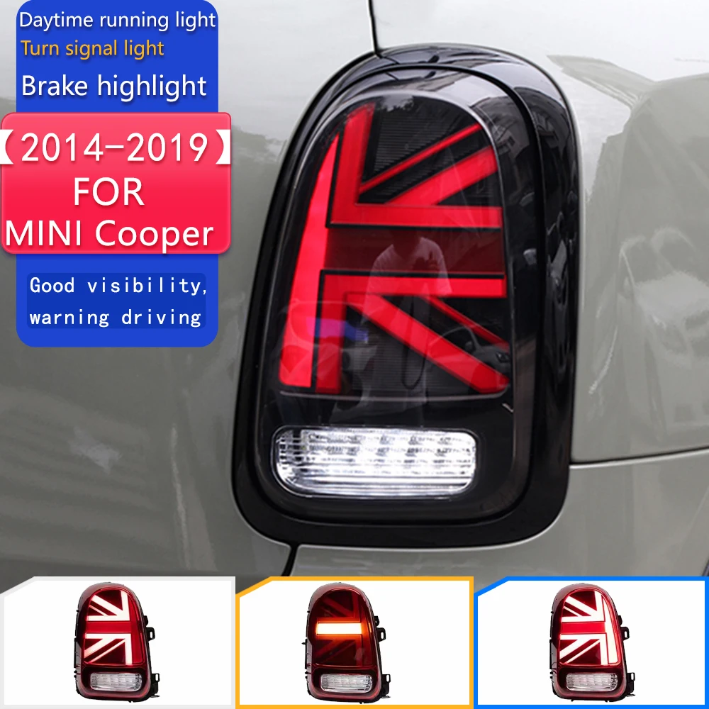 

Car Model for MINI Cooper Countryman LED TailLight 2014-2019 F60 Dynamic Signal Tail Lamp DRL Brake Reverse auto Accessories