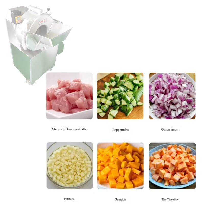 

Industrial Commercial Vegetable Slicing Dicer Machine Carrot Onion Kiwi Fruit Apple Mango Dicer Machine 4-20mm