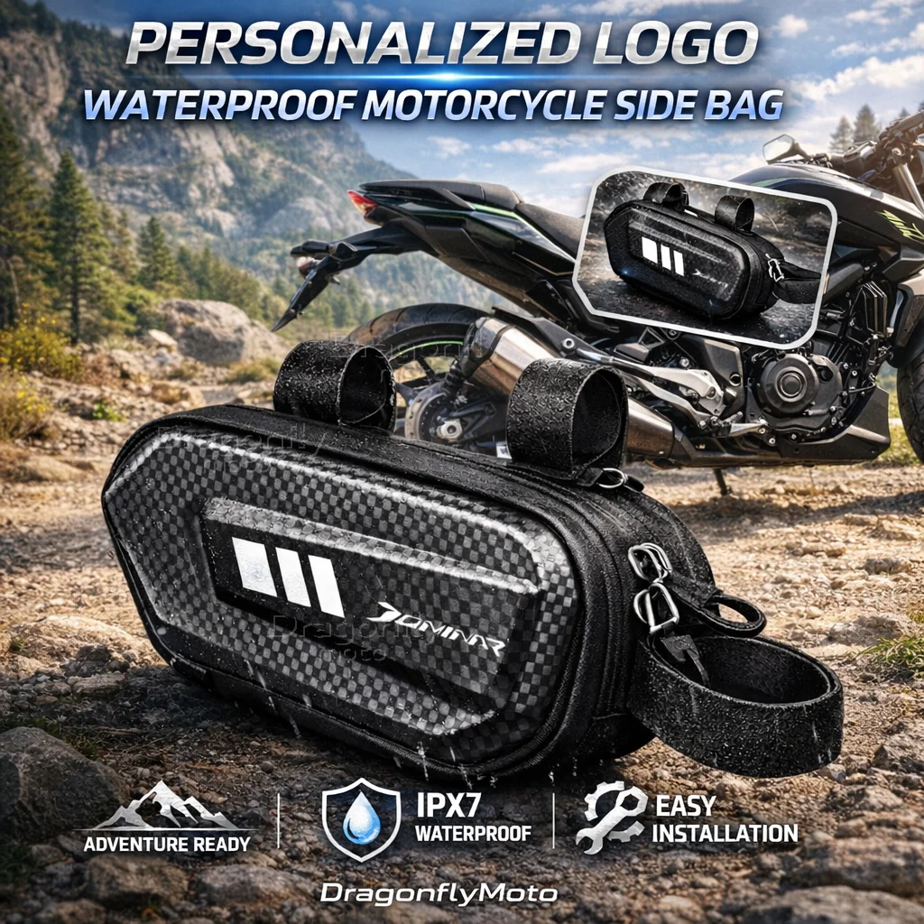 

Для мотоциклов Bajaj Dominar 250 400: Боковая сумка с индивидуальным логотипом, водонепроницаемая, жесткий корпус, седельная сумка