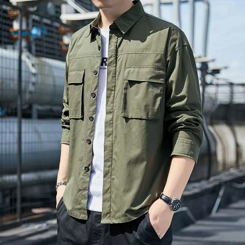 

Лонгслив Мужской Irt Jaet Модный летний топ Thiened Long Sve Свободный крой Цвет Осенняя одежда Повседневная модная одежда