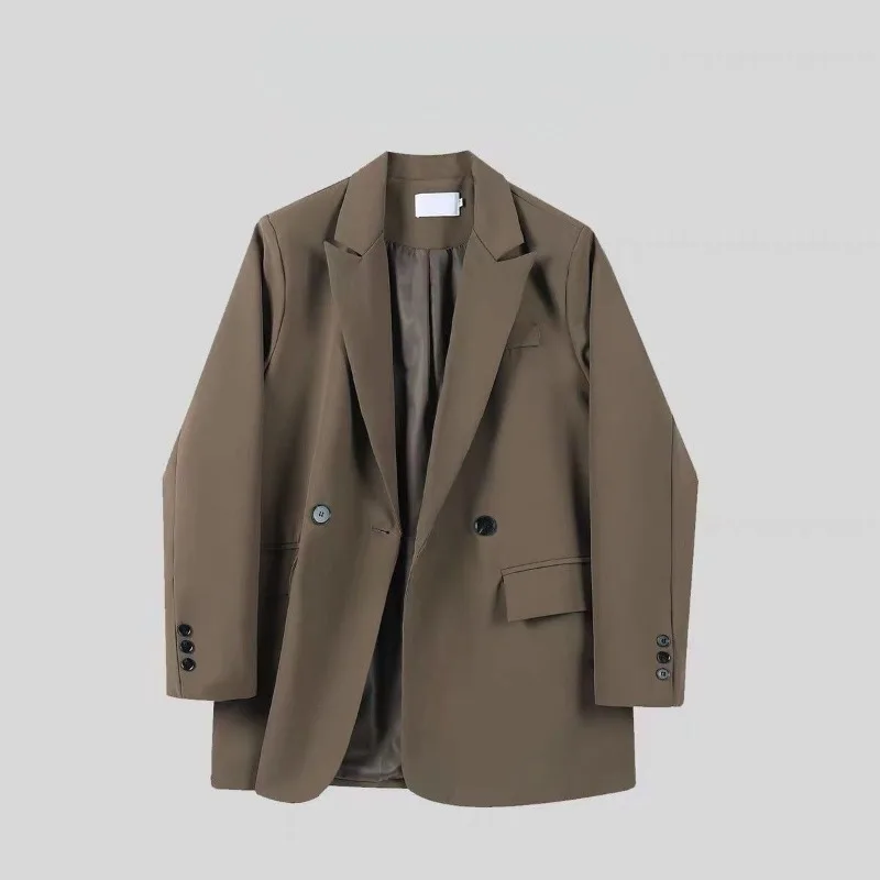 Ensemble assressentideux pièces pour femmes, veste trempée vintage, jupe à bretelles sexy, blazers décontractés élégants coréens, manteau et robe,