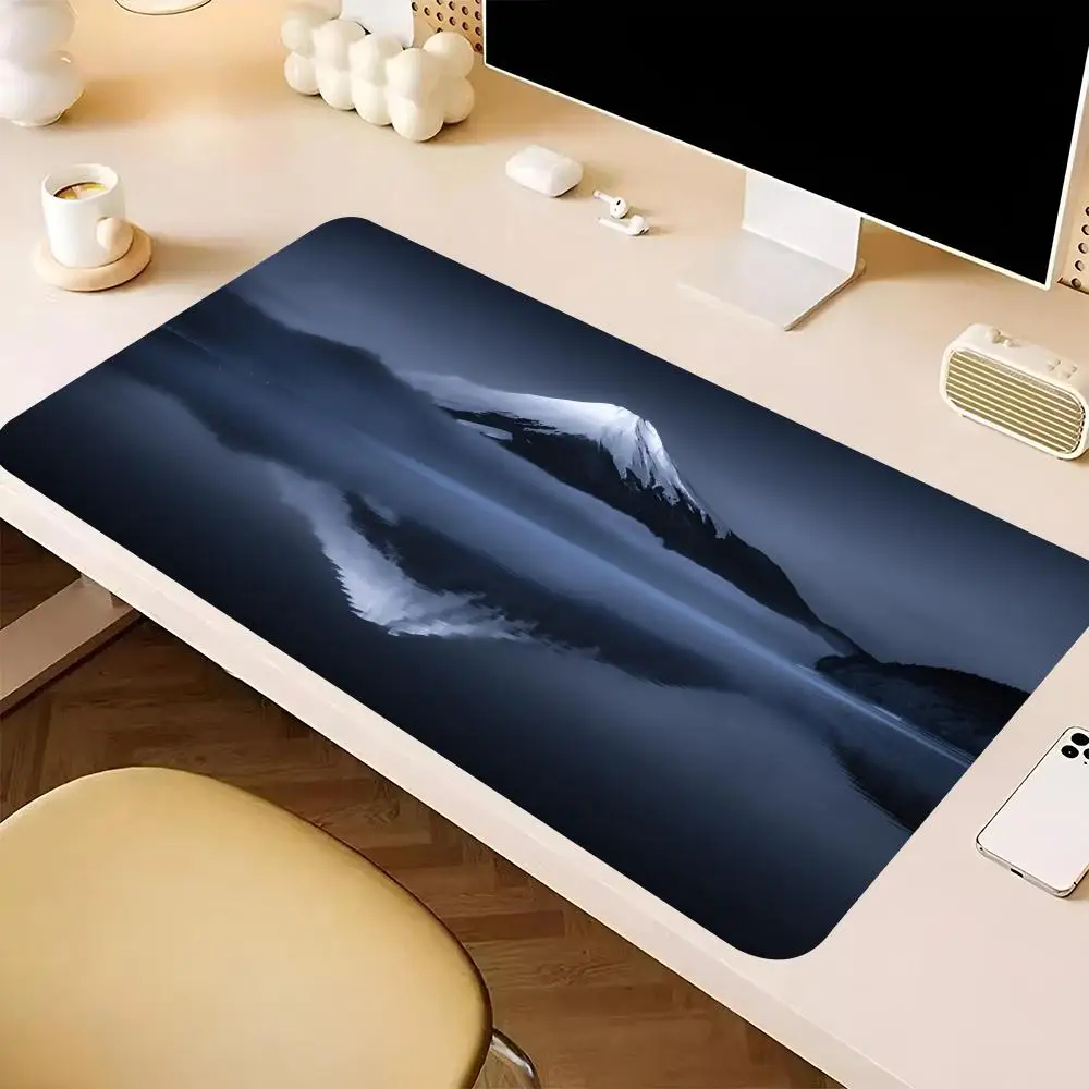 Mount Fuji Japanese Art Landscape   Mouse Pad Large Pad Extra Big  Table Protector Game Mouse Mat for Game Office Work