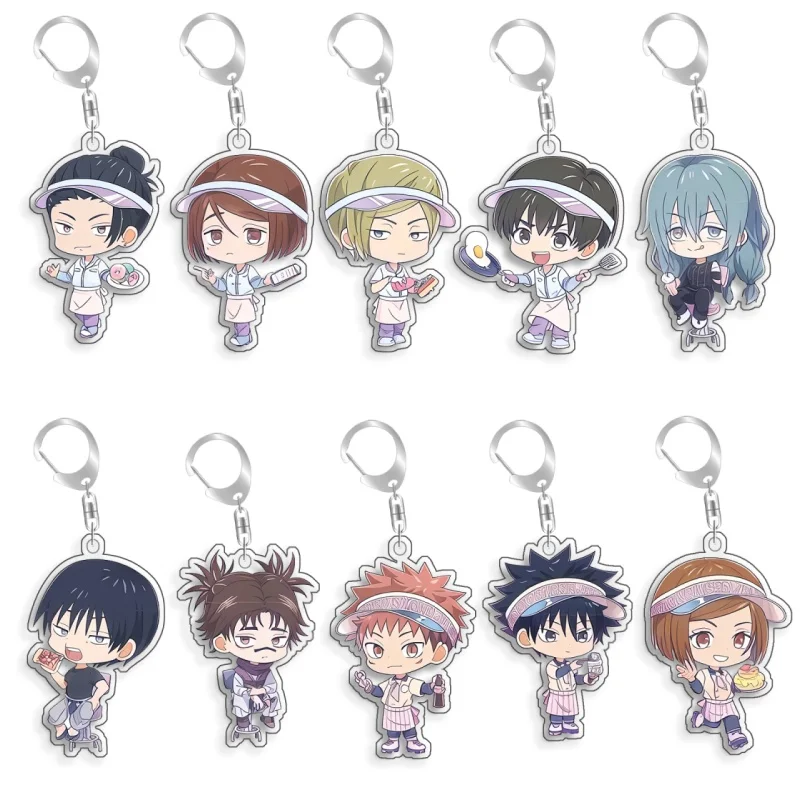 For Jujutsu Kaisen Geto Suguru Leiri Shoko Nanami Kento Haibara Yu Acrylic Selfmade Cartoon Anime Keychain Pendant Toy Gift 5cm