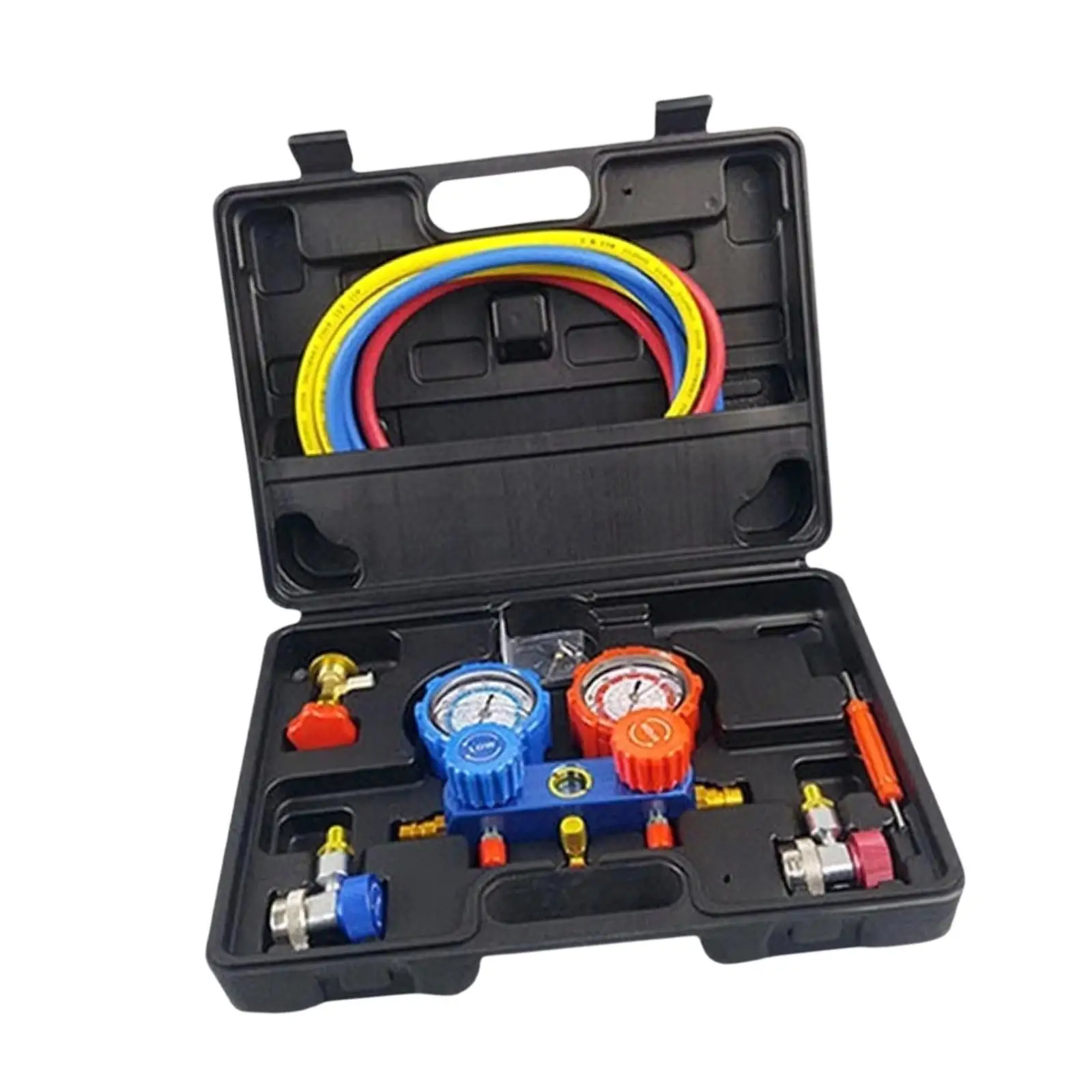 AC Coolant Charging Hose Measuring Kit Replace Part Simple Installation Air Conditioning Oil Filler Refrigeration Oil Regulator