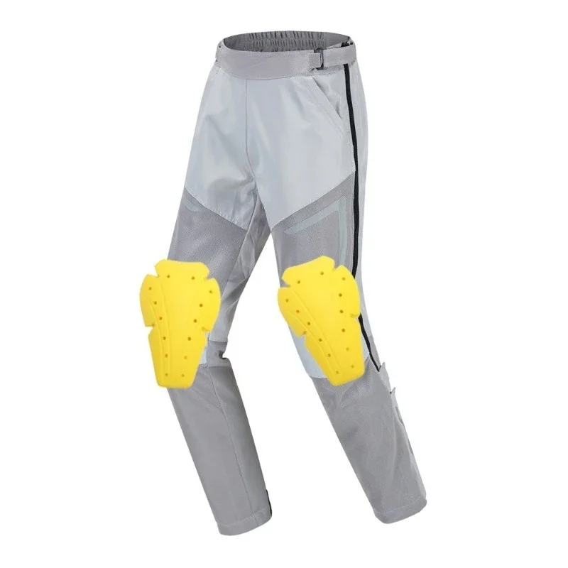 

Summer cycling pants motorcycle men's quick-release anti-drop breathable mesh thin with reflective gray 2018