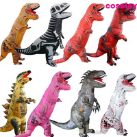 Purim Carnival Adult Inflatable Dinosaur Costume T REX Dino Cosplay Party Costumes For Men Women Halloween Fancy Dress Suit D