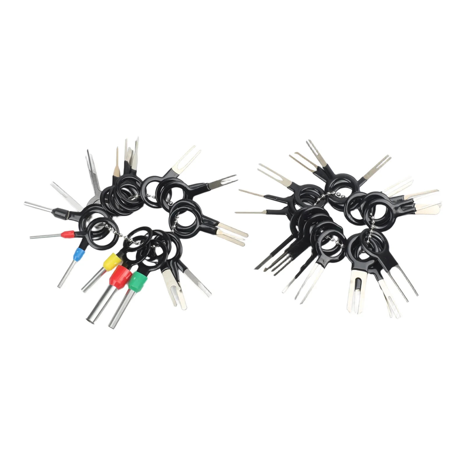 Terminal Extraction Tool Set 41pcs for Automotive Electrical Systems Including Round Hole 2mm 2.6mm 3.2mm Variants