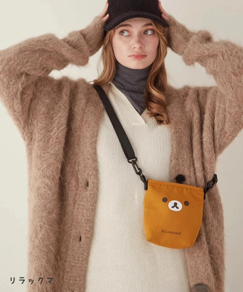 

Rilakkuma сумка на плечо милые аниме женские аксессуары универсальная прогулка для отдыха мобильная сумка для хранения макияжа Kawaii подарок для девочек оптовая продажа