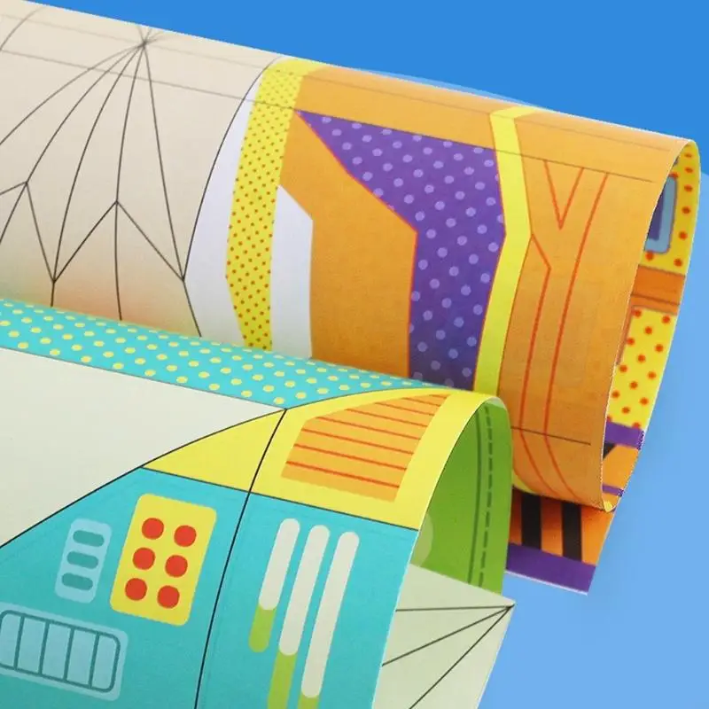 2025 New Creative Childrens Paper Art Activity Set Vibranted Paper Crafts For School Projects Family Bonding Time
