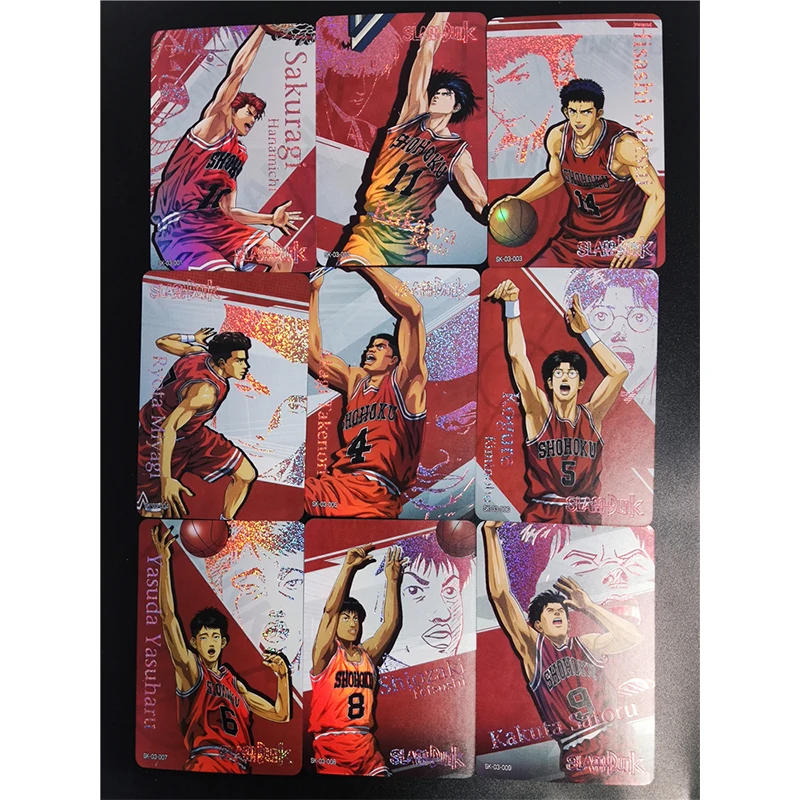 Slam Dunk Sakuragi Hanamichi Haruko Akagi Jin Soichiro Homemade Color Flashcards Children's Toys Game Collection Birthday Gifts