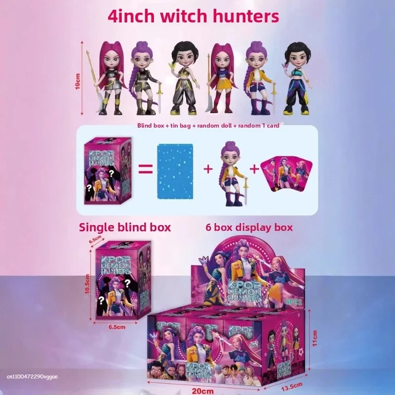 กล่องสุ่มอนิเมะเคป๊อป ดีฟิลฮันเตอร์ ของเล่นแบบถอดประกอบ กล่องสุ่มฟิกเกอร์ขนาดเล็ก ของตกแต่งโต๊ะทำงาน ของขวัญ