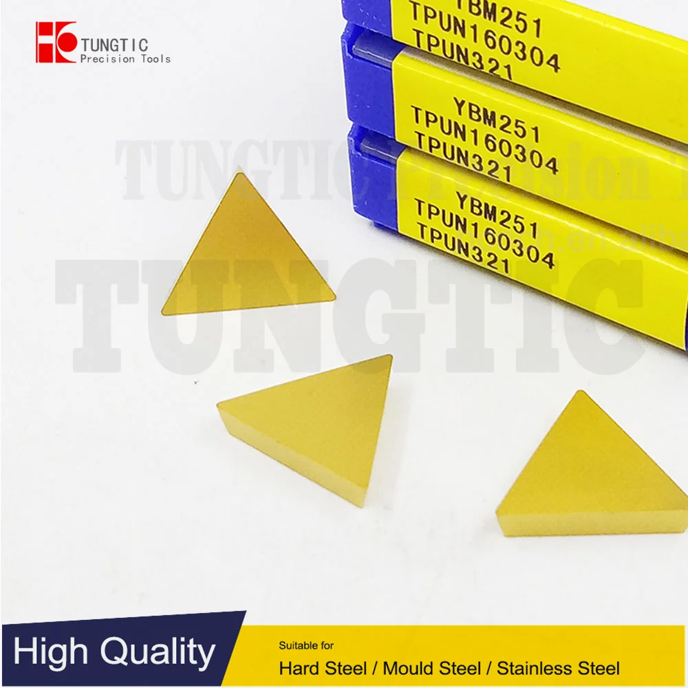 

TPUN160304 YBM251 TPUN321 TPUN110304 YBM251 TPUN221 Сменные фрезерные пластины Твердосплавные фрезы Токарные инструменты для ЧПУ TPUN