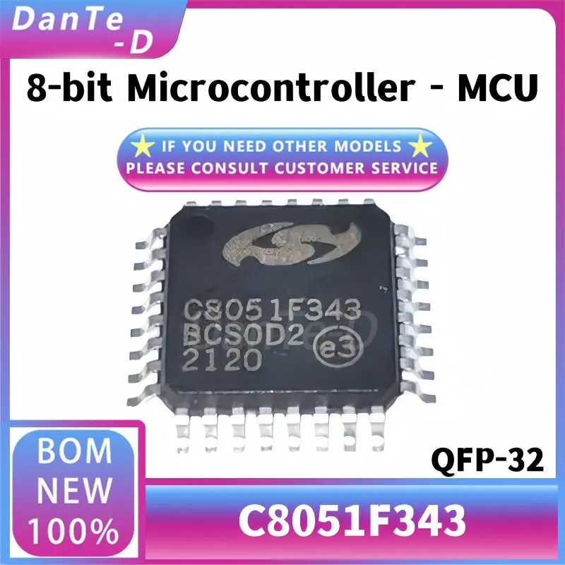 C8051F343-GQ package QFP-32 8-bit microcontroller MCU single chip IC original authentic