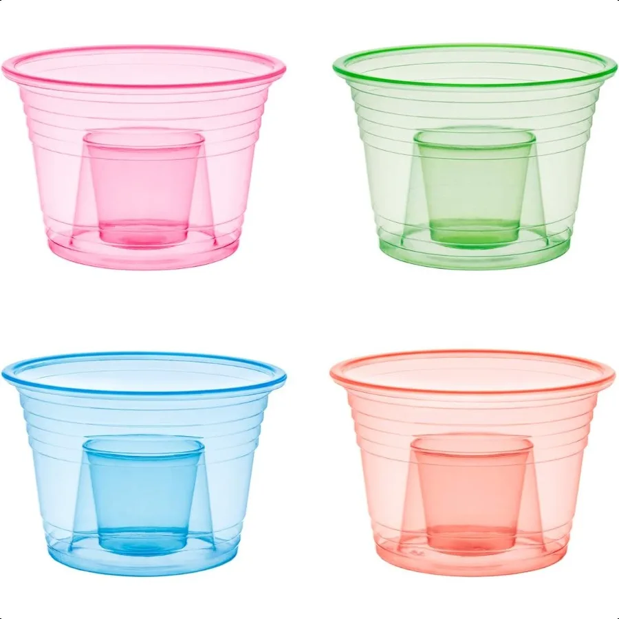 

Мягкие пластиковые чашки для бомбардировщика Jager Blaster Power Bombs Cups 3 унции. Ассорти неоновых 100 шт.