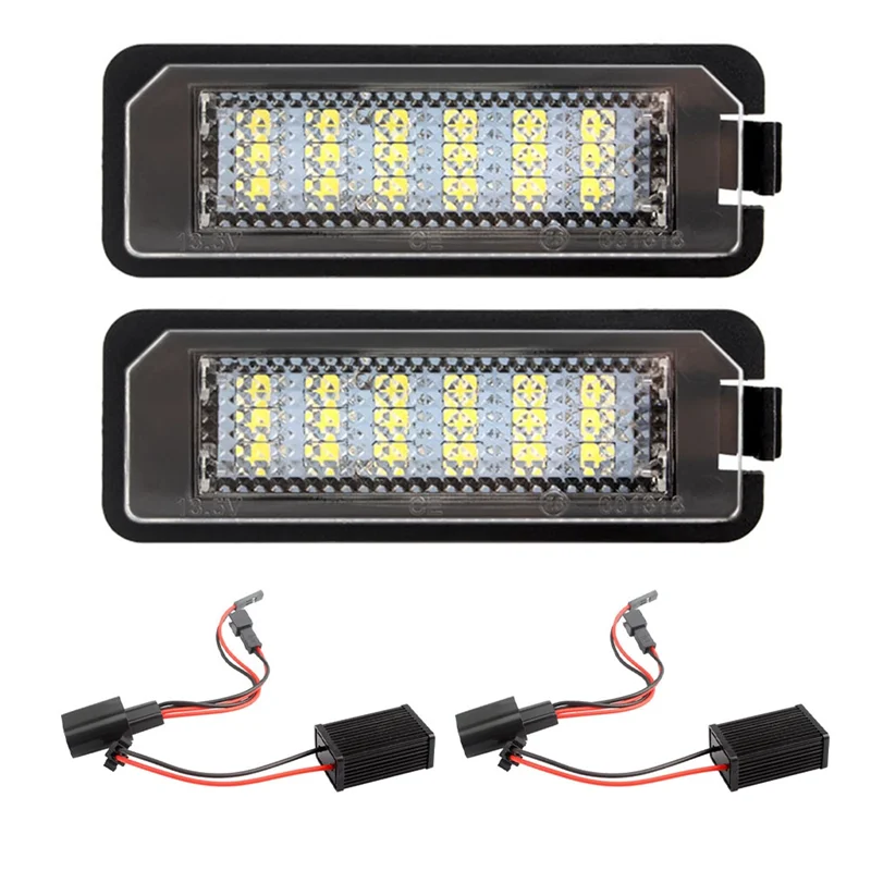 

For Passat B6 CC Eos Golf 4 5 6 7 MK7 Polo Superb Lupo Scirocco Seat Leon Altea LED License Number Plate Light Lamp