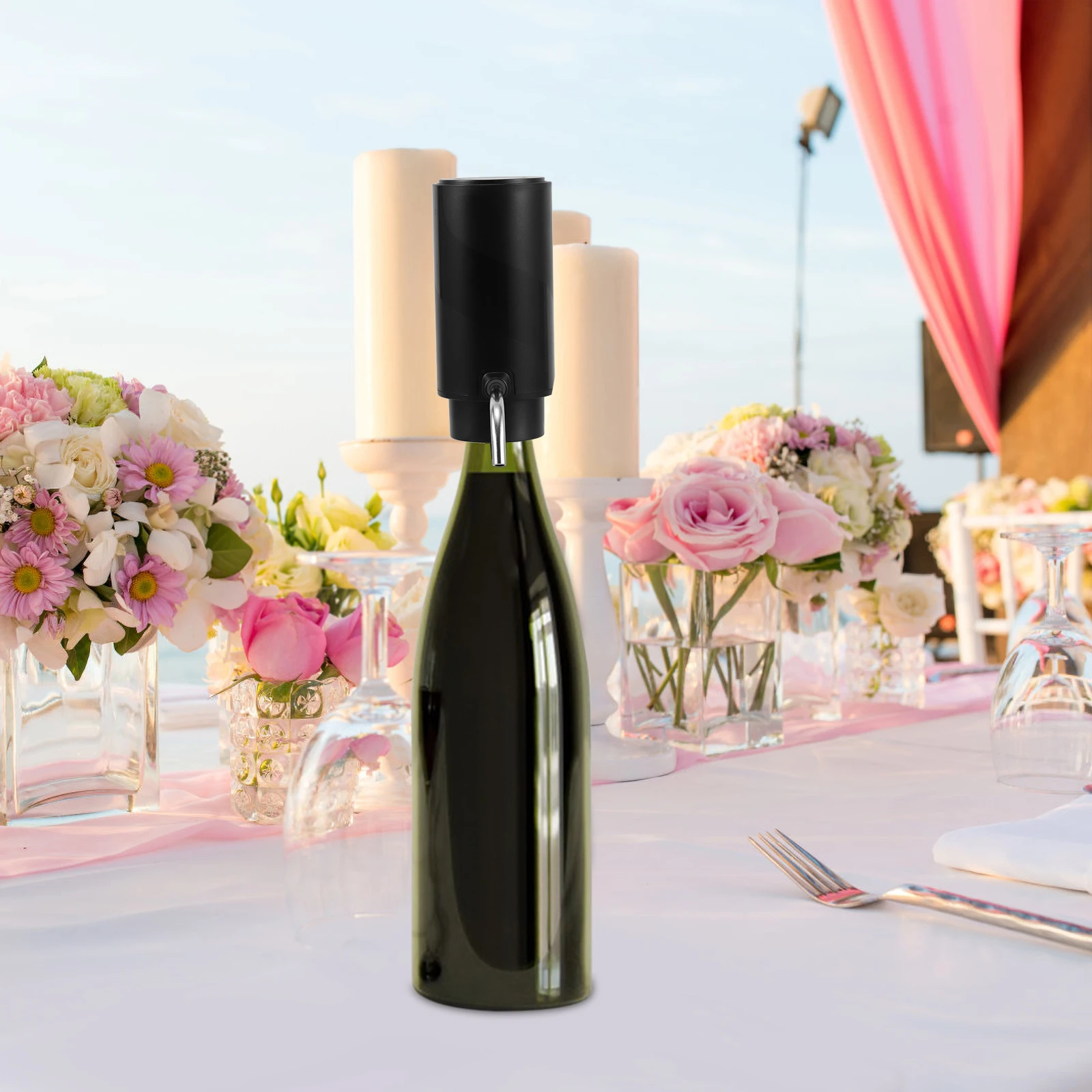 

Electric Wine Aerator Pourer Compact Creative Design For Home Wine Dispenser Use Decanter Smart Stopper