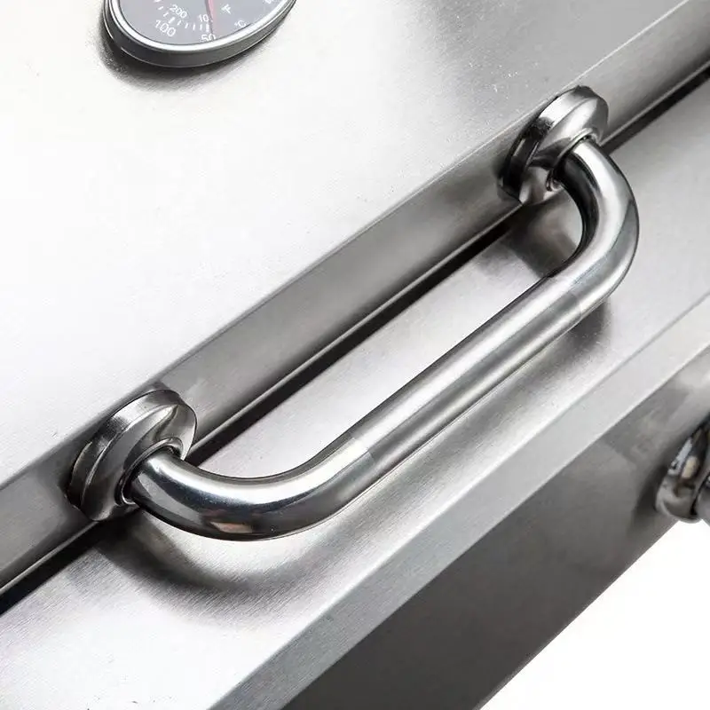 موقد الشواء البحري الخارجي: شواية باربيكيو من الفولاذ المقاوم للصدأ تعمل بالبروبان غاز البترول المسال للقوارب