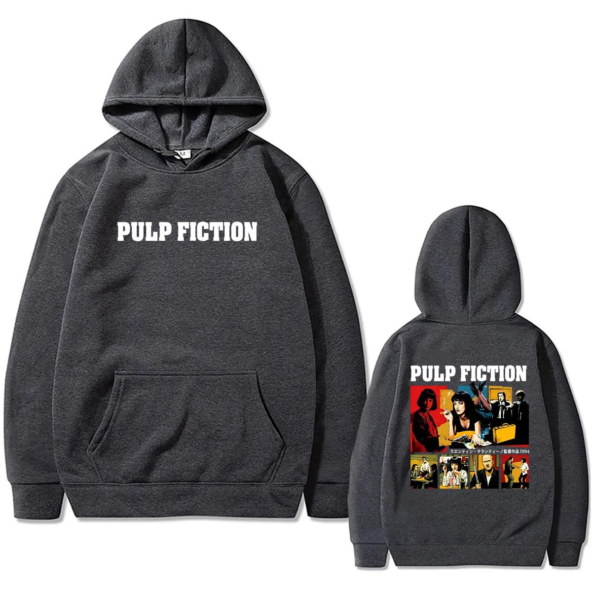 Famous Director Quentin Tarantino Movie Pulp Fiction Hoodie Men Women Fashion Streetwear Male Vintage Oversized Pullover Hoodies