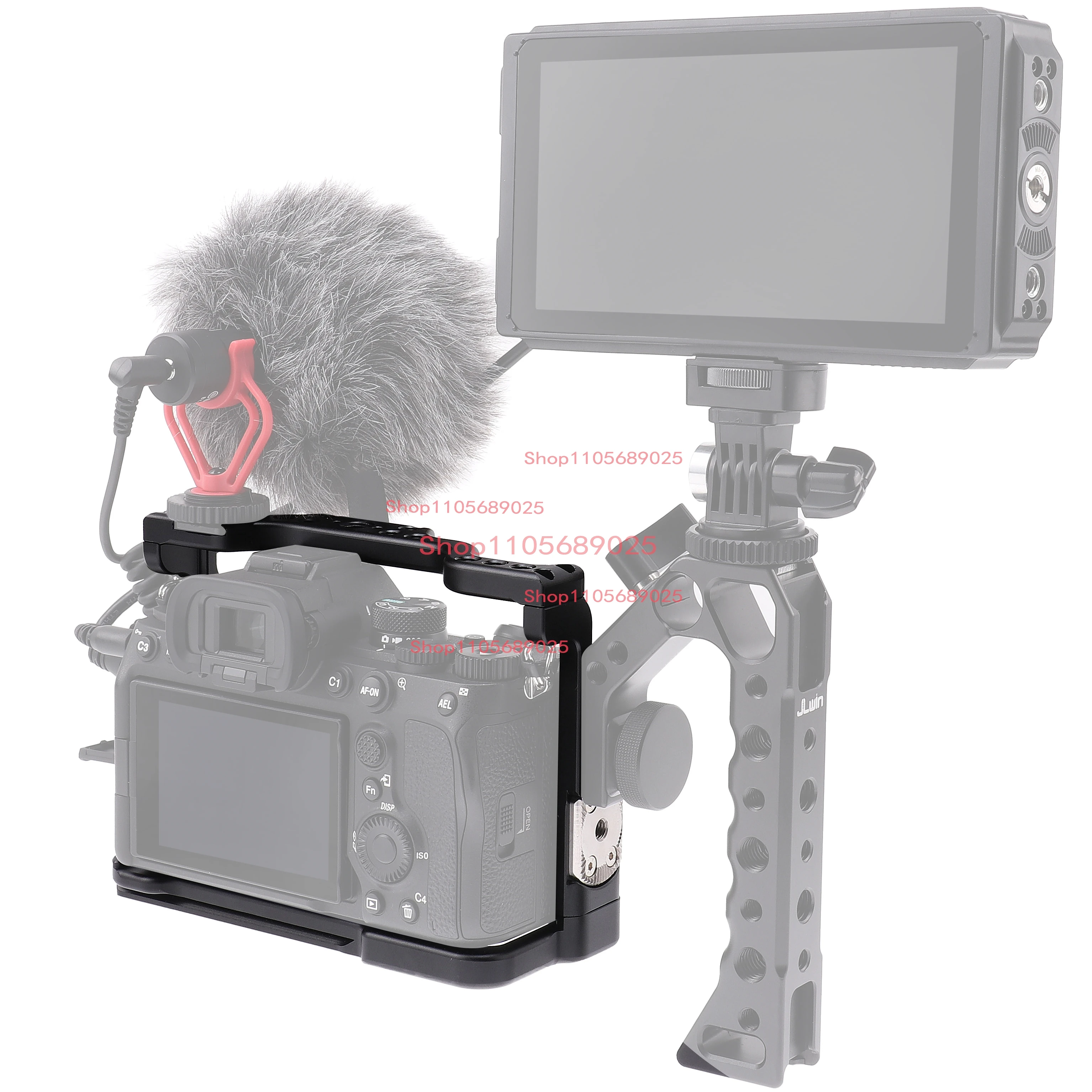 For Sony A7IV A7 Mark IV A7M4 A7SIII Camera Cage Rabbit Case Protective Frame RIG Hand Grip bracket holder Arca Swiss tripod