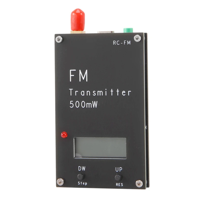 Portable 88-108MHZ 2000M FM Stereo Transmitter LCD Digital With Display Output 500MW FM Transmitter