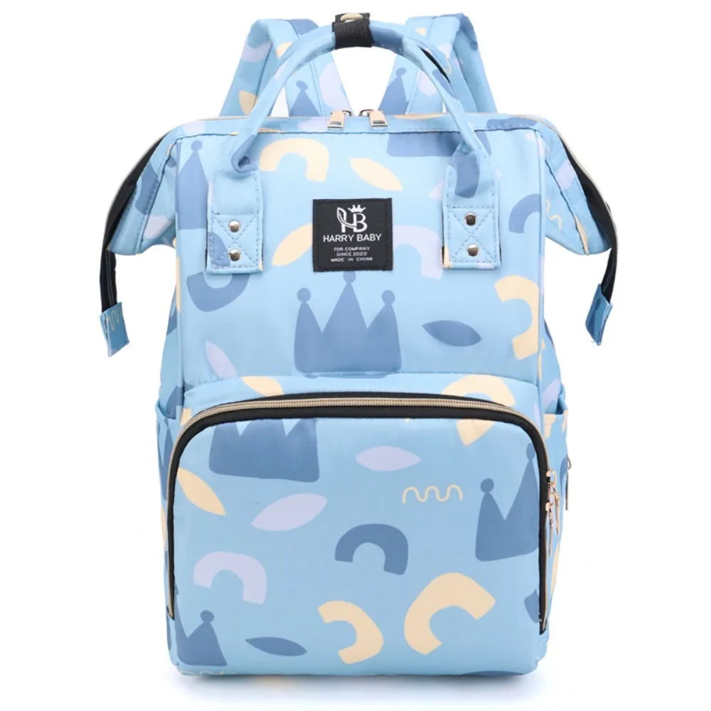 

Portable Print Mummy Bag Korean Style Large Capacity Baby Diaper Organizer Handbag Diaper Bag Nappy Backpack Outdoor