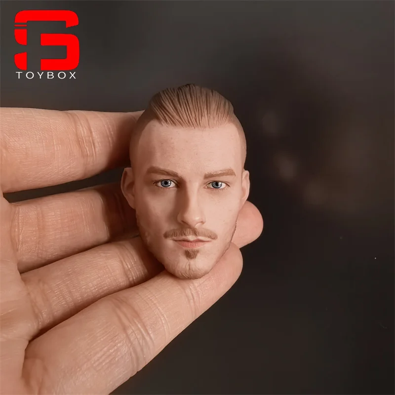 1/6 Skala Męska głowa wojownika Rzeźba Model Pasuje do 12-calowej męskiej figurki żołnierza Lalki ciała