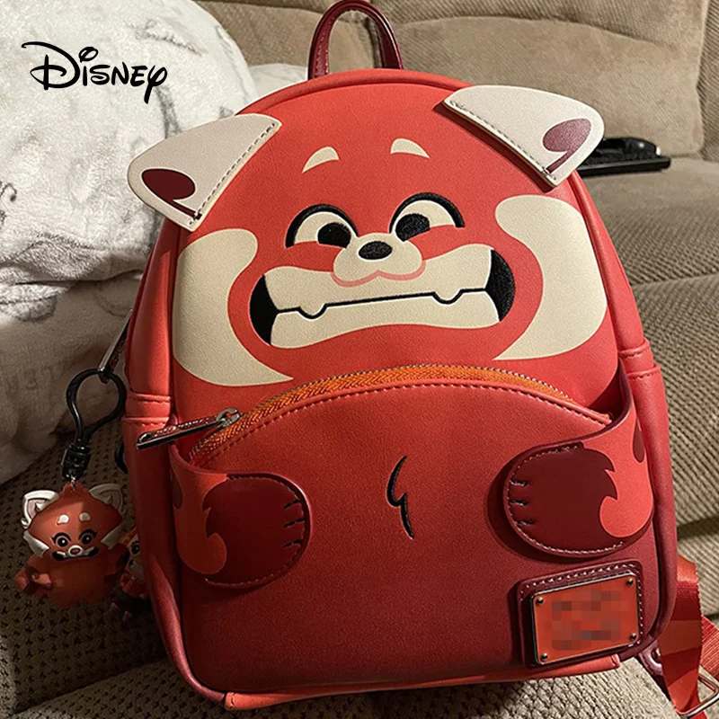 

Disney Turning Red Cartoon Red Panda Creative Backpack Girl Backpack Casual Bag Students Little Raccoon Backpack Christmas Gifts