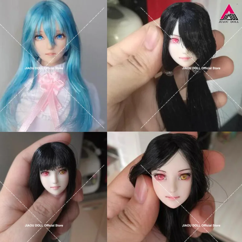 

Индивидуальная голова аниме-девушки в масштабе 1/6, совместимая с фигурками Obitsu, для 12-дюймовых женских фигурок солдаток, кукол и игрушек PH, UD, LD