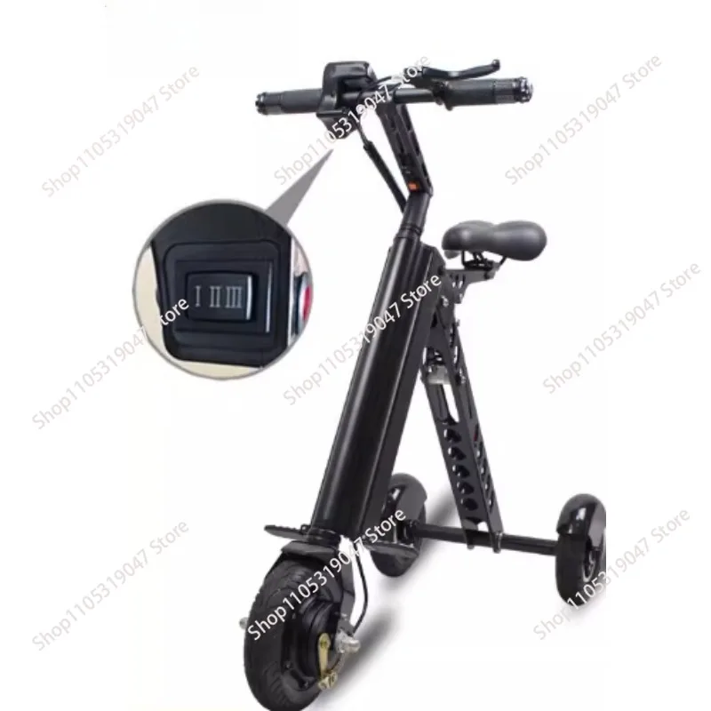 Light Portable Folding Electric Scooter Brushless Motor 3 Wheel Tricycle Aluminum Alloy Lithium Battery