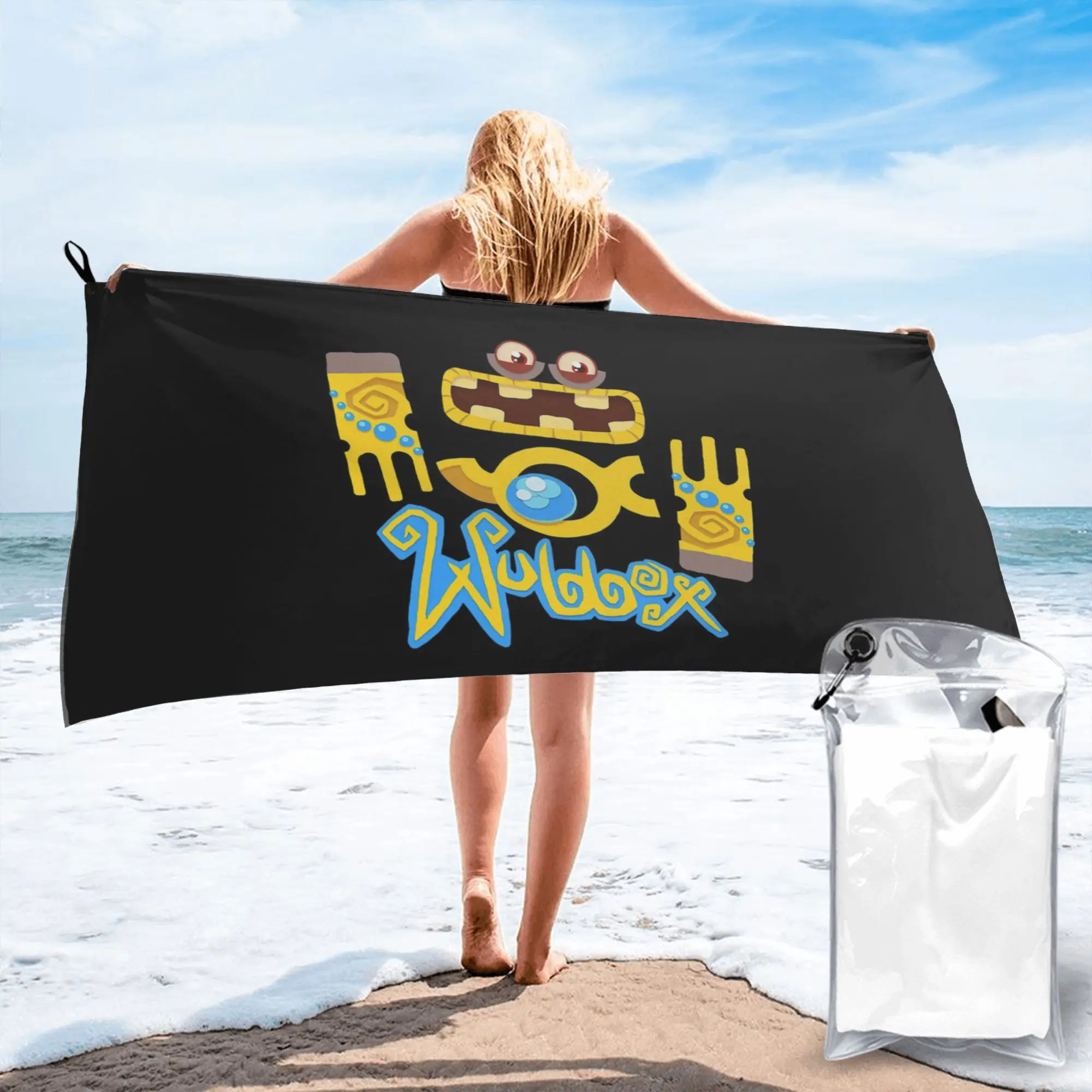 Wubbox My Singing Monsters Beach Towel Soft Microfiber Quick Dry Absorbent Quick Towels For Pool