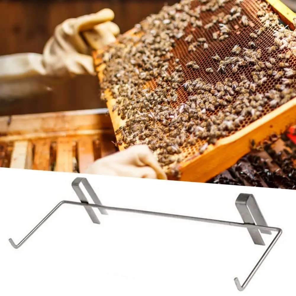Telescopic Beekeeping Frame Holder Bee Hive Perch Side Mount Stainless Steel Comb Rack Beekeeping Tool
