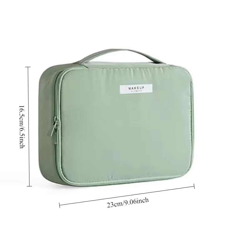حقيبة مستحضرات التجميل المحمولة ذات المظهر العالي للسيدات ذات سعة كبيرة حقيبة غسيل للسفر حقيبة تخزين المكياج ثلاثية الأبعاد