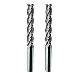 Four edge lengthened coated high speed steel milling cutter E7407 numerical control tool titanium plated end mill