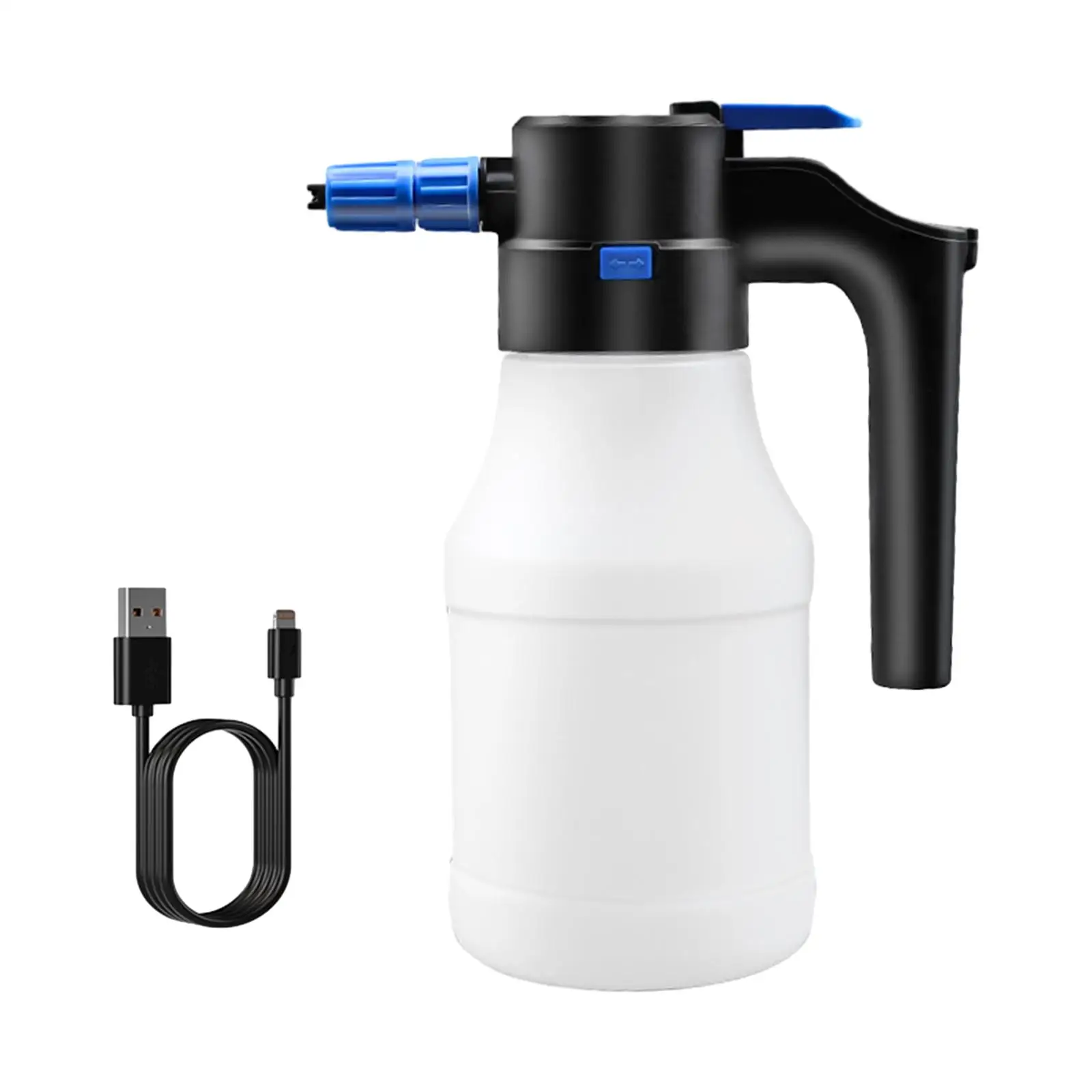 

1.5L Electric Foam Sprayer Electric Spray Bottle Automatic Plant Mister Professional Car Wash Foam Sprayer for Cleaning