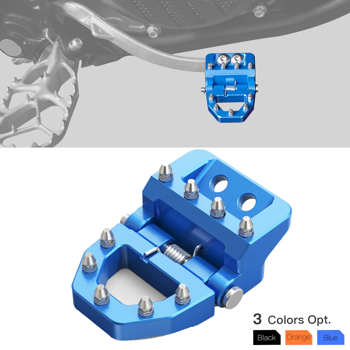 NICECNC For Husqvarna TE 300 TE300i FE 250 FE 350 FE 450 501 2017-2024 Dual Control Brake Pedal Step Tip For GasGas EC 300 250