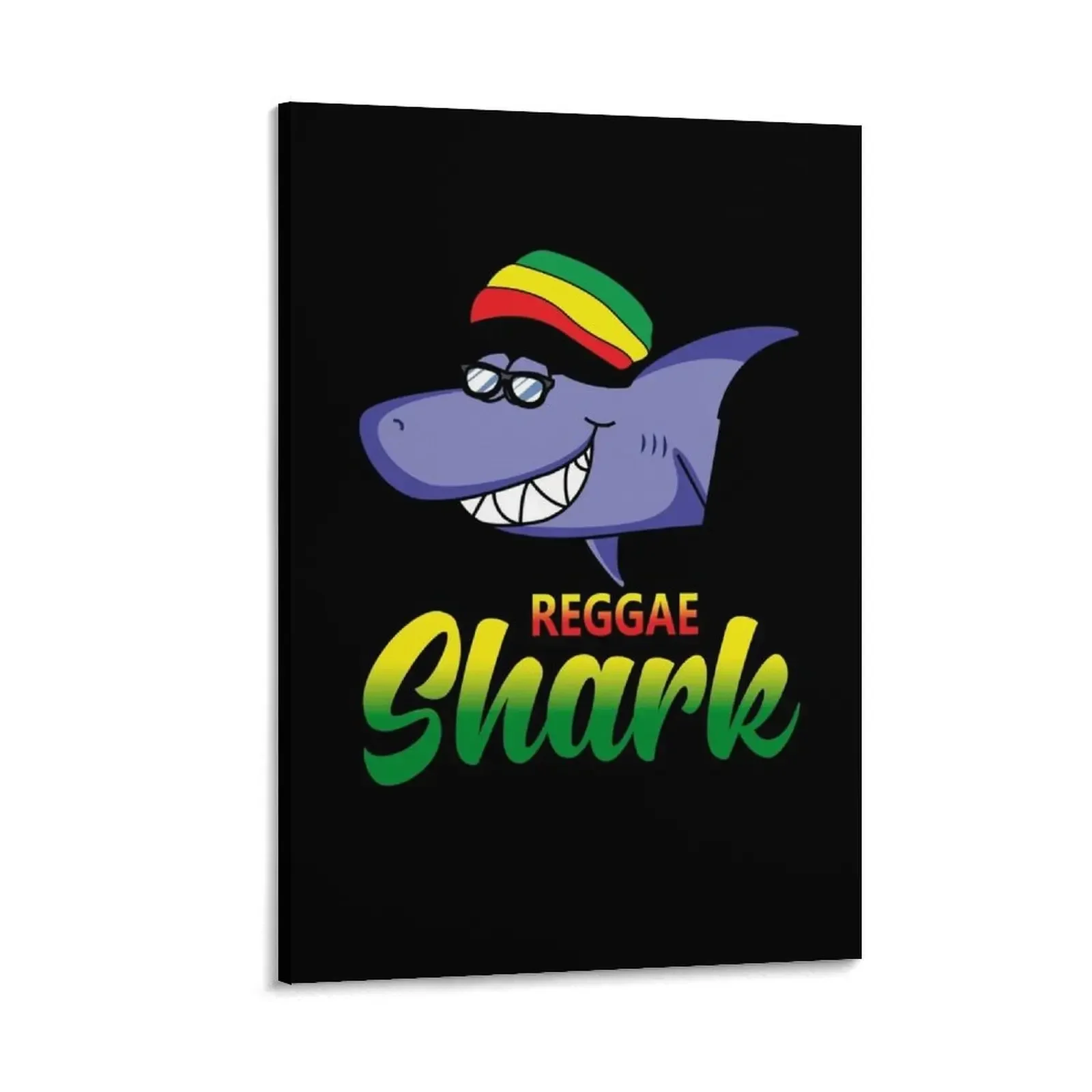 

Reggae Shark Rastafarian Music Jamaica Gift Canvas Painting wall decoration paintings japanese room decor canvas wall decoration
