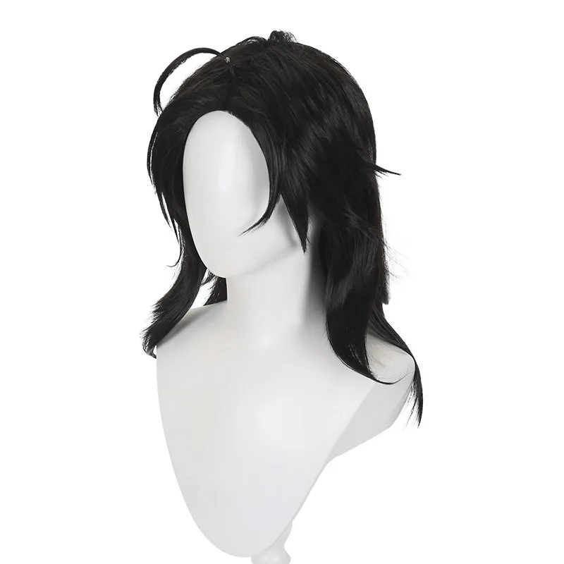 La perruque pour le personnage d'acrobat Qi Yuzhu du jeu "Identity V" avec un dessus de cuir chevelu réaliste.