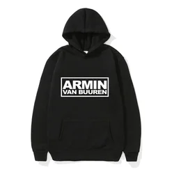 2024New Men's ARMIN VAN BUUREN Hooded Sweater Sports Cotton Fleece Men Pullovers Hip Hop Sweatshirts Male Hoodie Casual Clothing