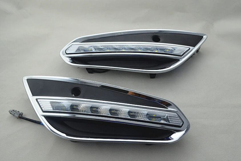 car bumper headlight for Volvo S60 daytime light 2009~2013y DRL car accessories LED headlamp for volvo s60 fog light