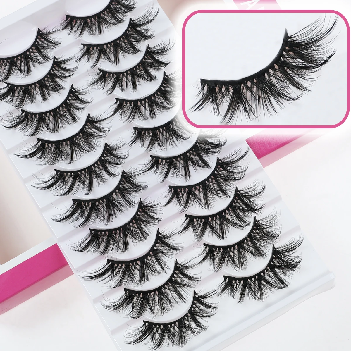 Xuanfeiwu كثيفة مرحلة الأداء أدوات ماكياج فوضوي 5D ستيريو الصلب الجذعية أنيمي الرموش الصناعية الرموش الهزلية كامل قطاع واقعية طويلة الذاتي تطعيم الرقص رموش الحفلات