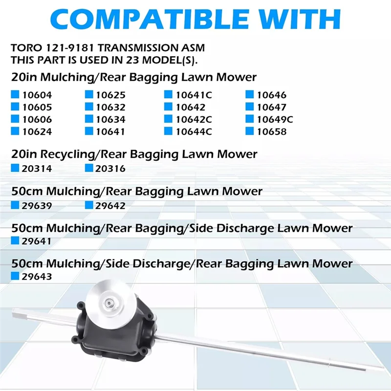 

Well-121-9181 Коробка передач/передача для косилки TORO Walk Behind 112-8831/121-2332