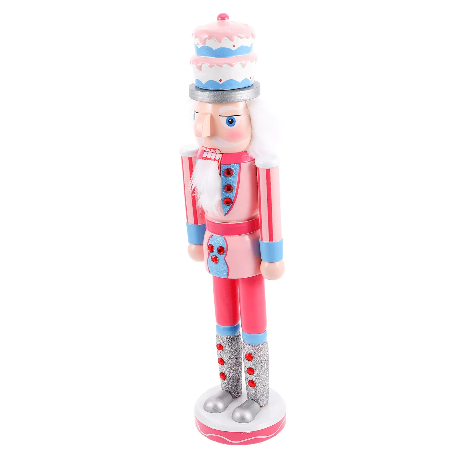 

Christmas Nutcracker Puppet Wooden Soldier Ornament Xmas Decor Craft Home Tabletop Decoration Christmas Nutcracker