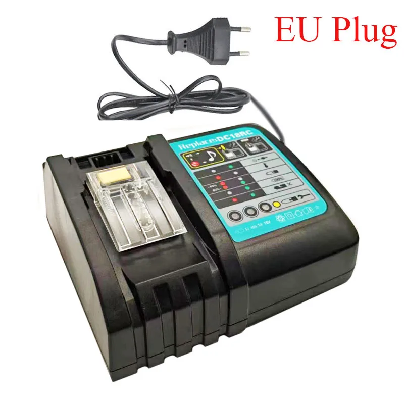 DC18RC Li-ion Battery Charger For Makita 14.4V 18V BL1830 Bl1430 DC18RF BL1815 BL1415 LXT400 BCl180W DC18RD DC18RE DC18SF BL1860